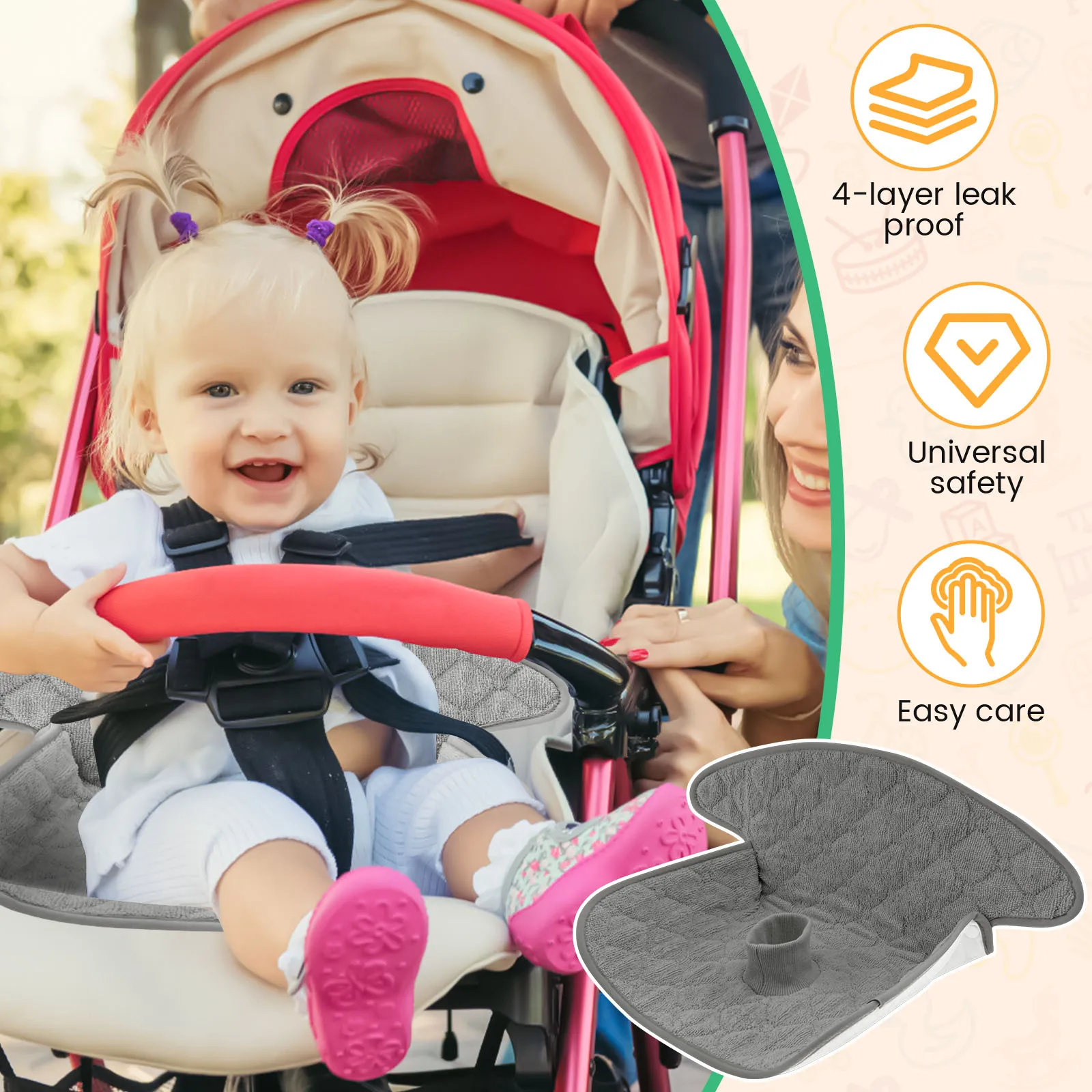 Lot de 2 protège-sièges bébé e - Infant Car Seat Cover avis et prix